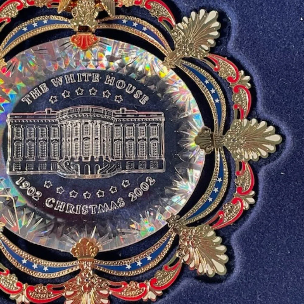 2002 White House Christmas Ornament The East Room in 1902 IOB